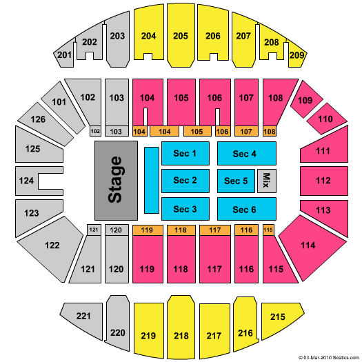 View Seating Map